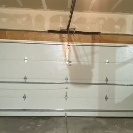 repaired garage door