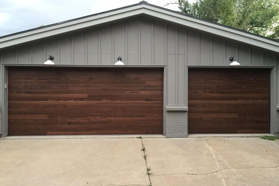 Faux Wood Garage Door 1