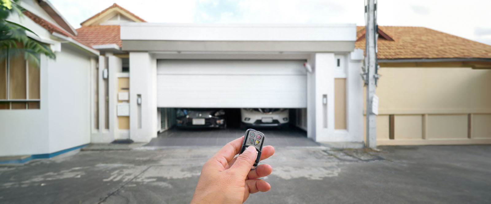 remote and garage door